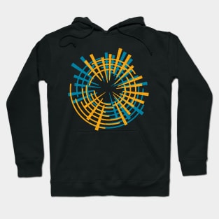 Mech Eye Yellow Blue Hoodie